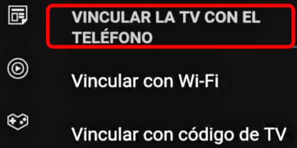 VINCULAR LA TV CON EL TELÉFONO