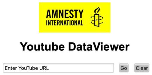 Amnesty International - Youtube DataViewer