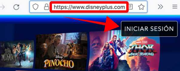 Abra la aplicación Disney+ o visite disneyplus.com y seleccione INICIAR SESIÓN.